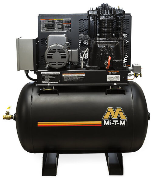 80-Gallon Two Stage Electric Simplex Horizontal Series - 5.0 HP